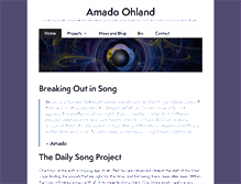 Tablet Screenshot of amadomusic.com